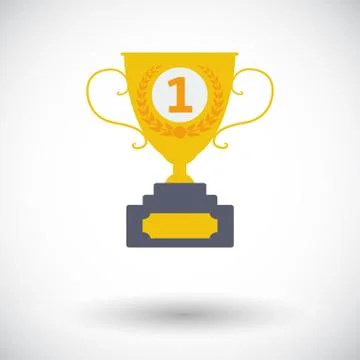 Cup single icon Stock Illustration