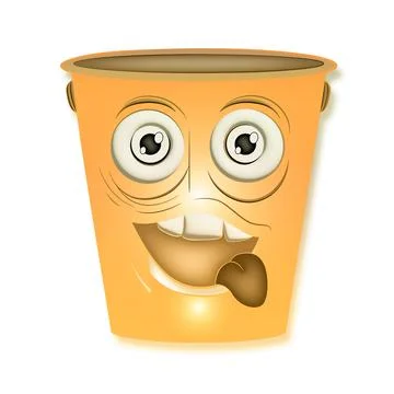 Cup smile Stock Illustration