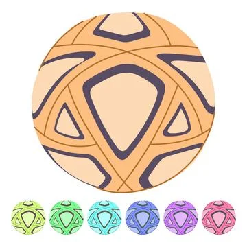 Cup soccer ball vector cartoon graphic Stock Illustration