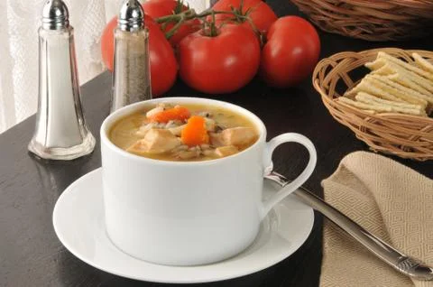 Cup of soup Stock Photos