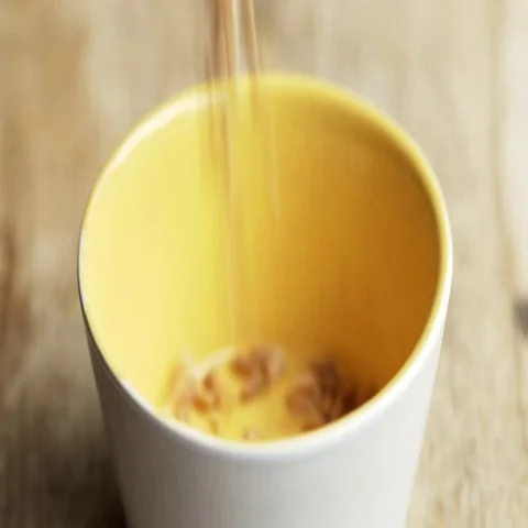 Cup of spelt Video stock 69511469