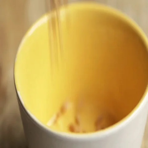 Cup of spelt Stock Footage 69511476