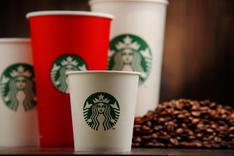 Cup of Starbucks coffee Foto stock