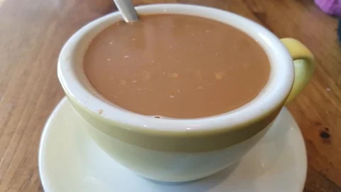 Cup of steaming fresh coffee 動画素材 87719804