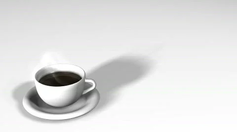 A cup of steaming hot coffee Video stock 463769