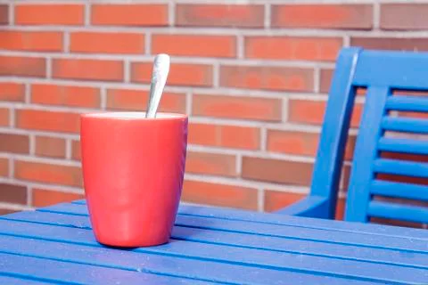 Cup on table Stock Photos