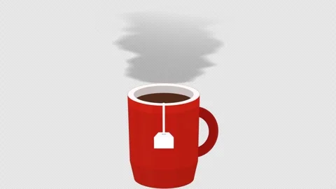 Cup of tea. Animation of a tea bag brewe... | Stock Video | Pond5