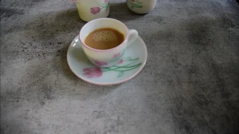 A cup of tea on a background Stock Footage 154199525