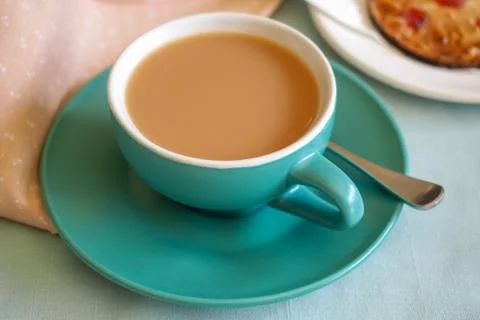 Cup of Tea with Biscuit Foto stock