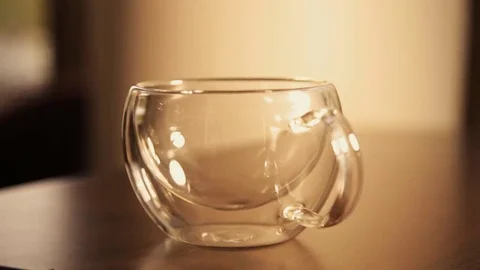 Cup of tea in a cafe drink Stock Footage 69192285