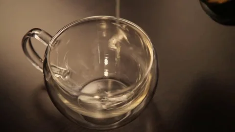 Cup of tea in a cafe drink Stock Footage 69192499