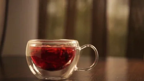 Cup of tea in a cafe drink Stockbeeldmateriaal 69192586