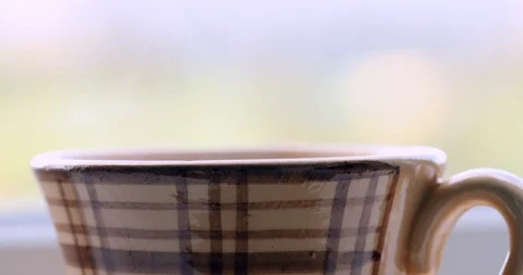 Cup of tea closeup Video stock 95568957