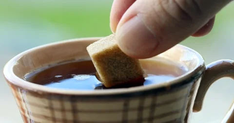 Cup of tea closeup Video stock 95570470
