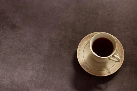 A cup of tea on concrete background Stock Photos