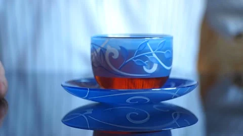 Cup of tea Vídeo Stock 34314311