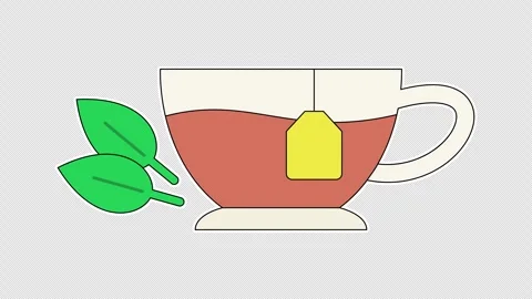 Cup of tea 스톡 동영상 333674987