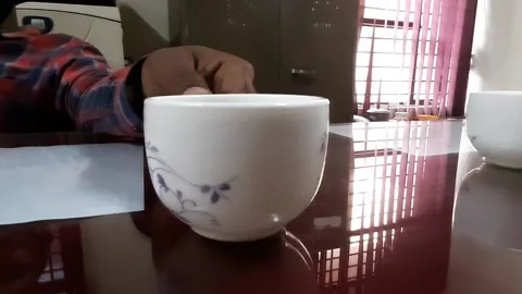 A cup of tea to fresh yourself Stock Footage 152238932