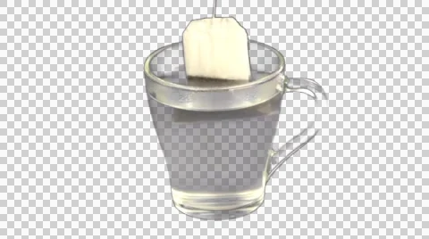 Cup of tea for guest. green screen Stock Footage 48866623