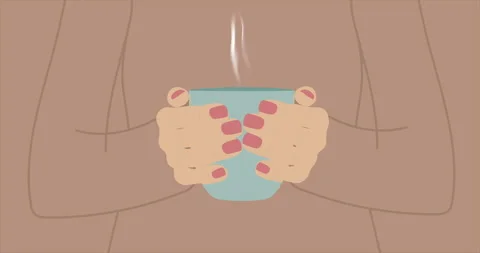 A cup of tea in hand Stock Footage 300202571