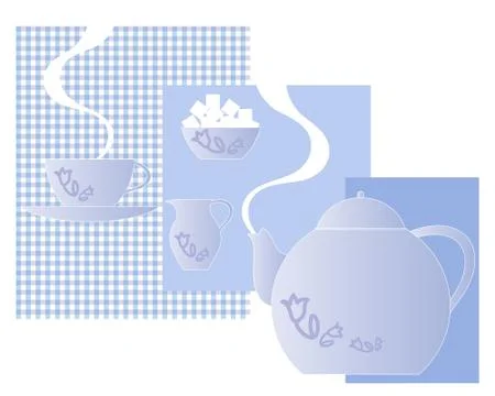 Cup of tea Stock Illustration