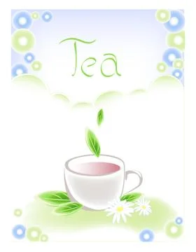 Cup of tea Stock Illustration