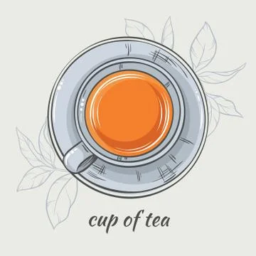 Cup of tea Stock Illustration