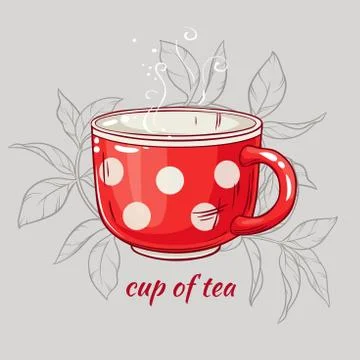 Cup of tea Stock Illustration