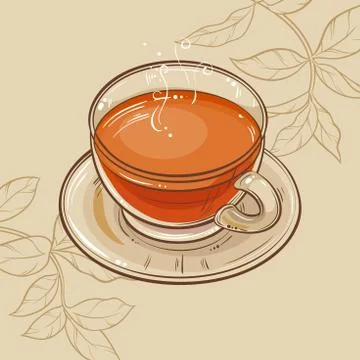 Cup of tea Illustrazione stock
