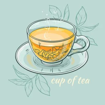 Cup of tea Stock Illustration
