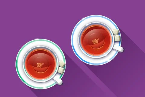 Cup of tea Stock Illustration