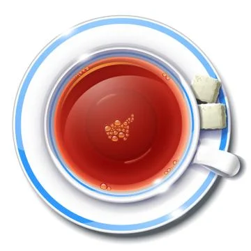 Cup of tea Stock Illustration