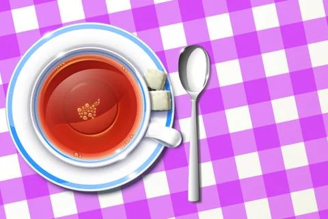 Cup of tea Stock Illustration
