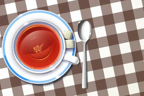 Cup of tea Stock Illustration