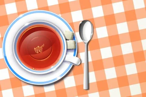 Cup of tea Stock Illustration