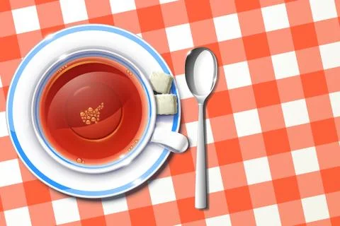 Cup of tea Illustrazione stock