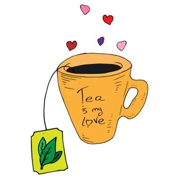 Cup of tea. Stock Illustration