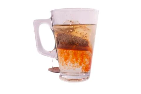 A cup of tea isolated on a white background Stock Photos