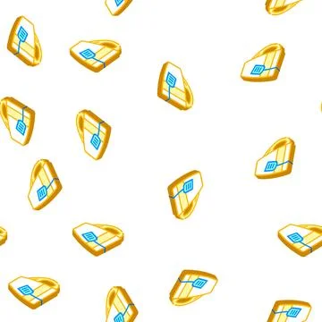 Cup tea isometric icon seamless pattern color Illustrazione stock