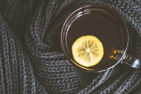 Cup of tea with lemon Stock-Fotos