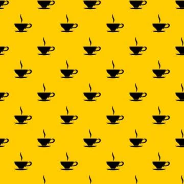 Cup of tea pattern vector Stock Illustration