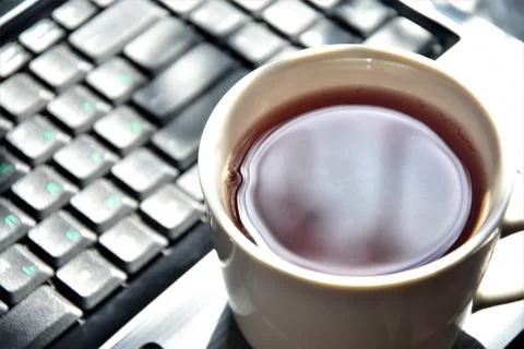 Cup with tea Stock Photos