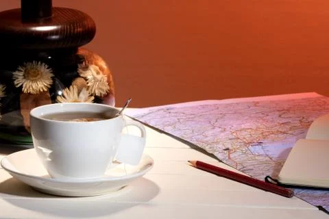 Cup of tea in the room Stock Photos
