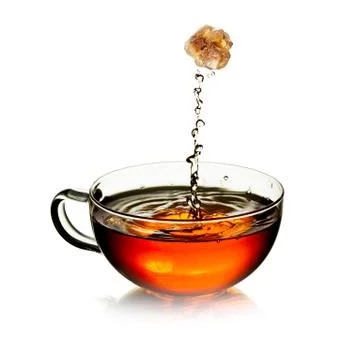 Cup of  tea with splash Foto stock