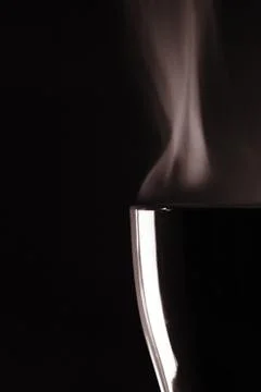 Cup tea steam Stock Photos
