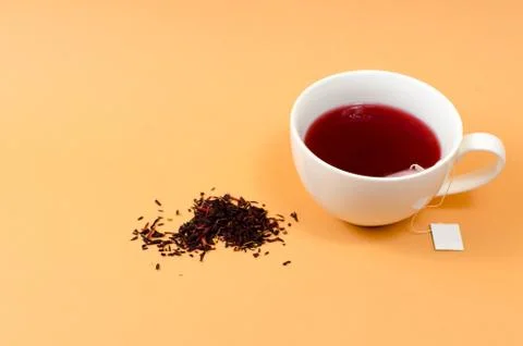 Cup with tea on the table Stock Photos