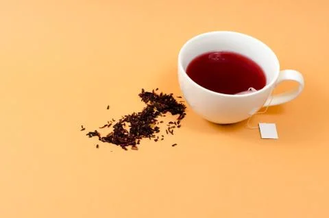 Cup with tea on the table Stock Photos