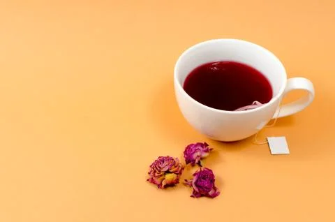 Cup with tea on the table Stock Photos