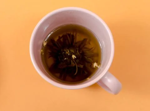 Cup with tea on the table Stock Photos