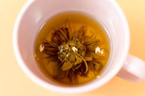Cup with tea on the table Foto stock